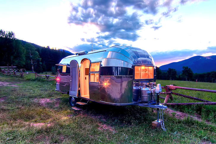 This little beauty is a 1954 Aistream Flying Cloud that was restored for Orvis. Photo courtesy of Inhabitat.